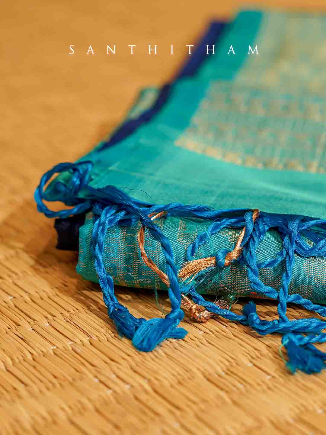 Violet and Powder Blue Soft Silk Saree