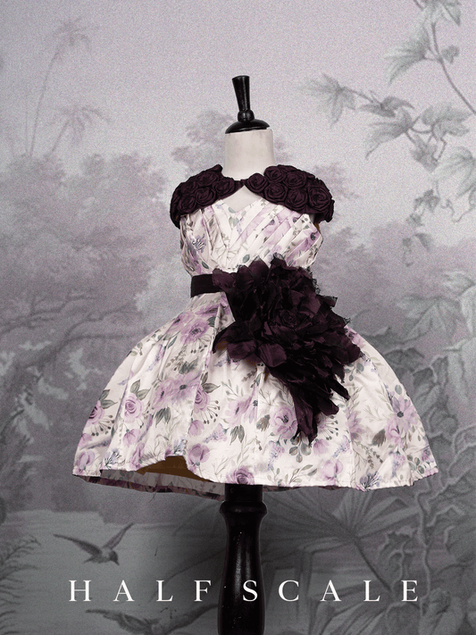 Lavender Transformation kanchi Pattu Gown for Baby Girl