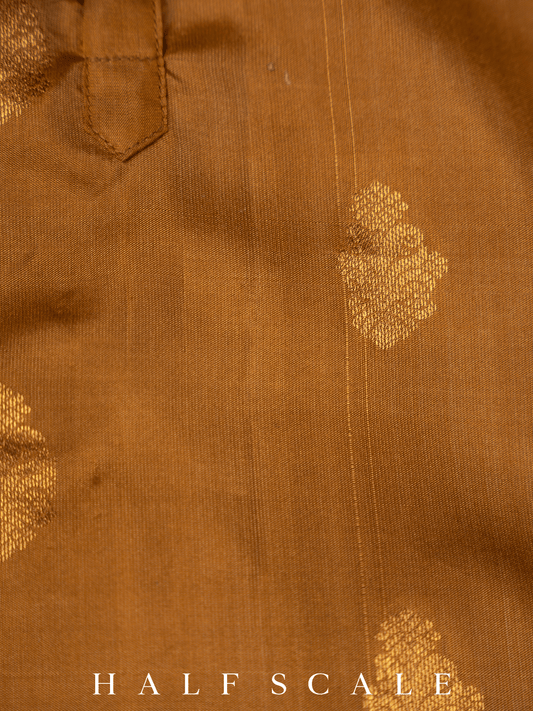 Honey Kanjivaram Silk Kurta Set Clothing Half Scale